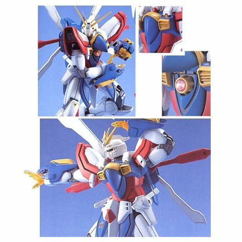 Bandai Gundam 1/100 MG G-Gundam GF13-0317NJII God Burning Gundam Neo Japan Model Kit 3 Bandai Gundam 1/100 MG G-Gundam GF13-0317NJII God Burning Gundam Neo Japan Model Kit - Image 3
