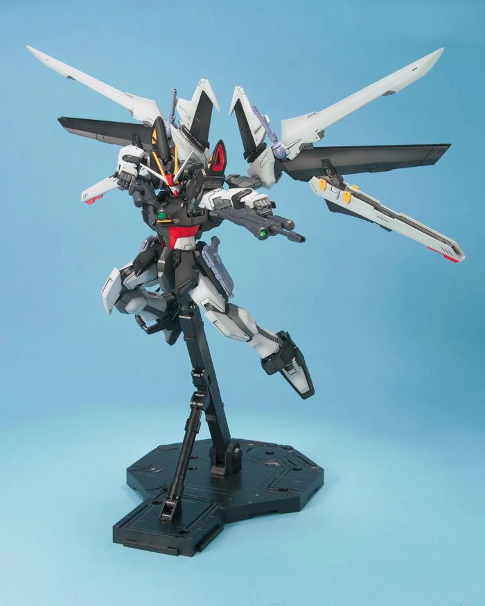 Bandai Gundam 1/100 MG Seed CE:73: Stargazer GAT-X105E+AQM/E-X09S Strike Noir Model Kit 6 Bandai Gundam 1/100 MG Seed CE:73: Stargazer GAT-X105E+AQM/E-X09S Strike Noir Model Kit - Image 6