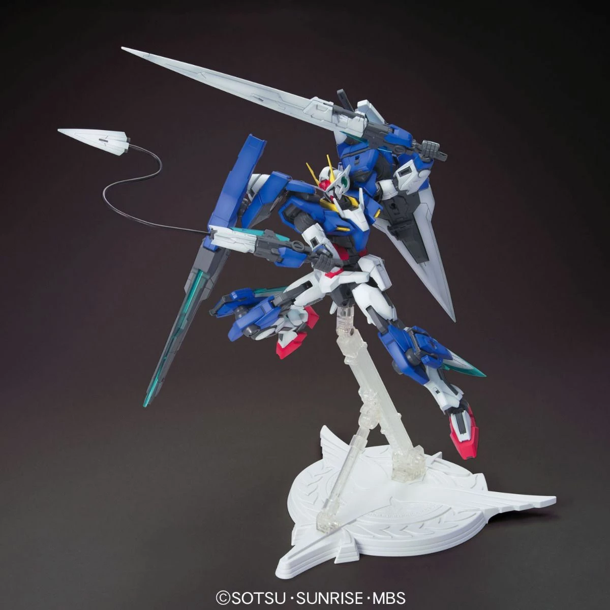 Bandai Gundam 1/100 MG 00 OO Gundam Seven Sword/G GN-0000GNHW/7SG Celestial Being Model Kit 2 Bandai Gundam 1/100 MG 00 OO Gundam Seven Sword/G GN-0000GNHW/7SG Celestial Being Model Kit - Image 2