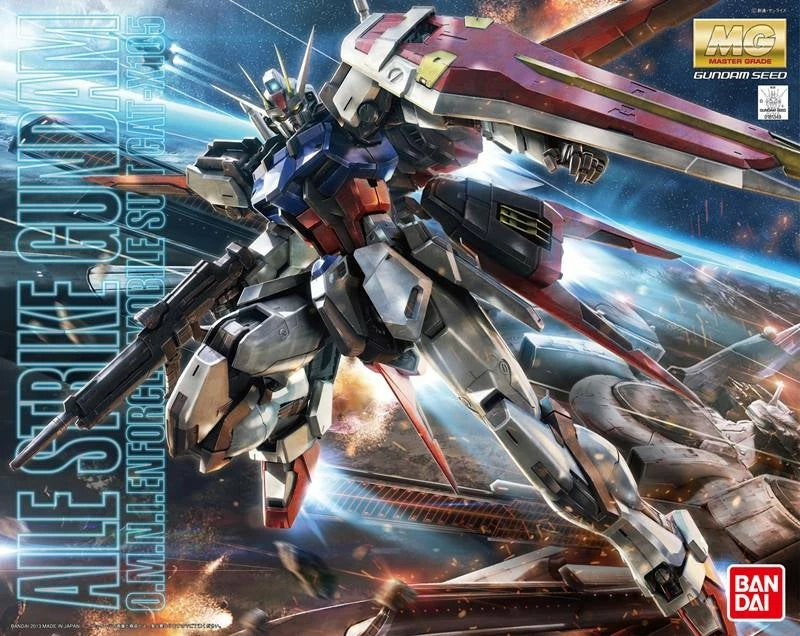 Bandai Gundam 1/100 MG Seed GAT-X105+AQM/E-X01 Aile Strike Gundam Ver. RM Model Kit 9 Bandai Gundam 1/100 MG Seed GAT-X105+AQM/E-X01 Aile Strike Gundam Ver. RM Model Kit - Image 9