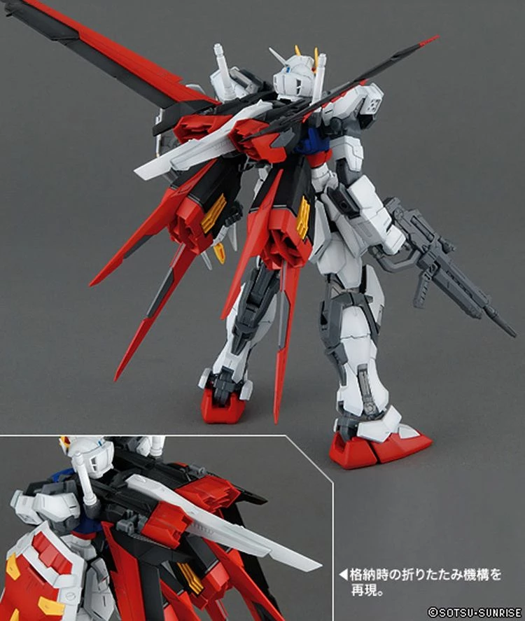 Bandai Gundam 1/100 MG Seed GAT-X105+AQM/E-X01 Aile Strike Gundam Ver. RM Model Kit 2 Bandai Gundam 1/100 MG Seed GAT-X105+AQM/E-X01 Aile Strike Gundam Ver. RM Model Kit - Image 2