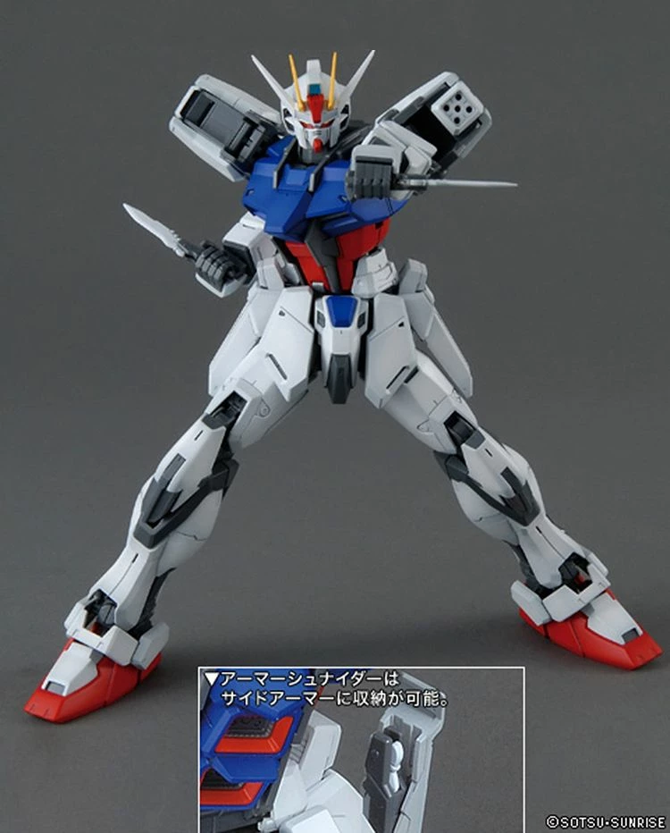 Bandai Gundam 1/100 MG Seed GAT-X105+AQM/E-X01 Aile Strike Gundam Ver. RM Model Kit 5 Bandai Gundam 1/100 MG Seed GAT-X105+AQM/E-X01 Aile Strike Gundam Ver. RM Model Kit - Image 5