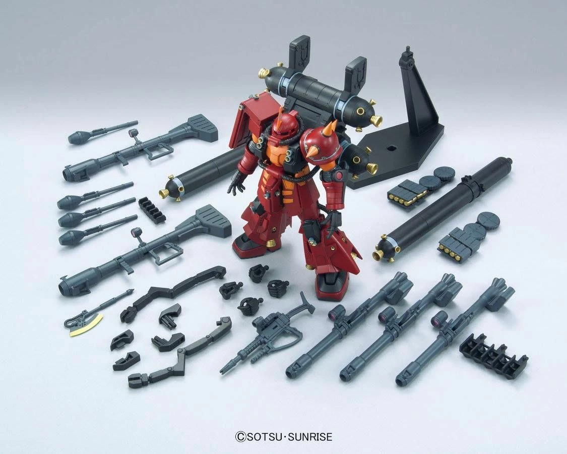 Bandai Gundam 1/144 HG Thunderbolt #09 MS-06R Zaku II High Mobility Type "Psycho Zaku" (Thunderbolt ONA Ver.) Model Kit 8 Bandai Gundam 1/144 HG Thunderbolt #09 MS-06R Zaku II High Mobility Type "Psycho Zaku" (Thunderbolt ONA Ver.) Model Kit - Image 8