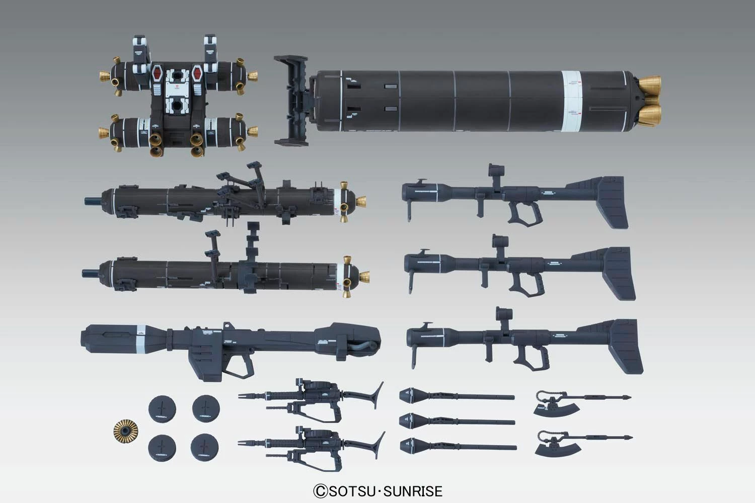Bandai Gundam 1/100 MG Gundam Thunderbolt MS-06R High Mobility Type Zaku "Psycho Zaku" Ver. KA. Model Kit 9 Bandai Gundam 1/100 MG Gundam Thunderbolt MS-06R High Mobility Type Zaku "Psycho Zaku" Ver. KA. Model Kit - Image 9