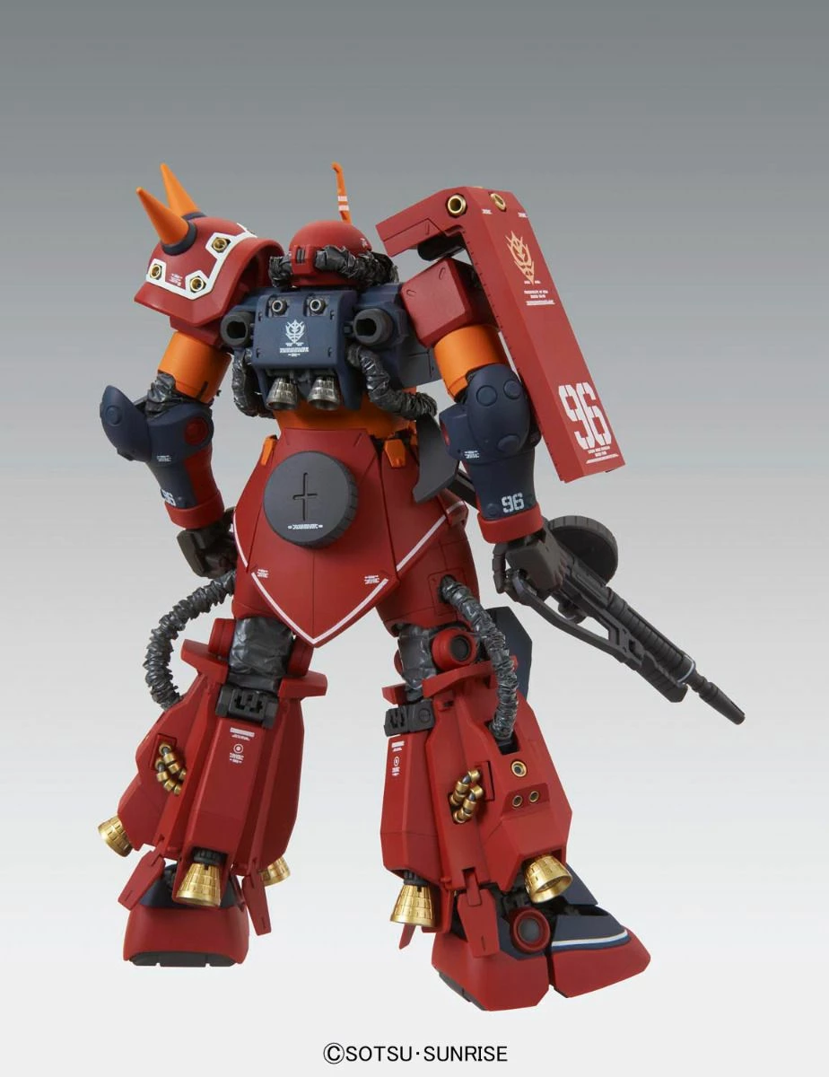 Bandai Gundam 1/100 MG Gundam Thunderbolt MS-06R High Mobility Type Zaku "Psycho Zaku" Ver. KA. Model Kit 7 Bandai Gundam 1/100 MG Gundam Thunderbolt MS-06R High Mobility Type Zaku "Psycho Zaku" Ver. KA. Model Kit - Image 7