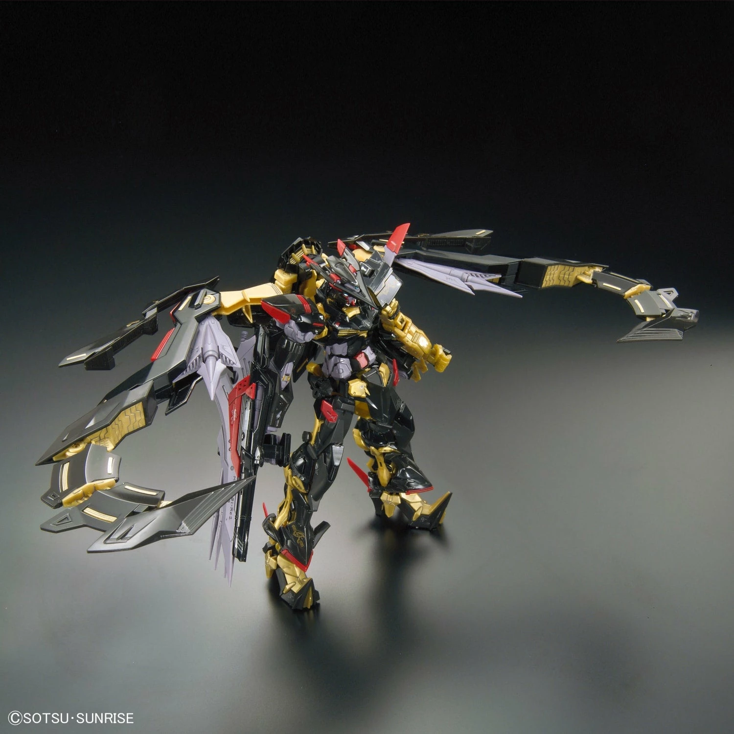 Bandai Gundam 1/144 RG #24 Seed Astray MBF-P01-Re2AMATU Gundam Astray Gold Frame Amatsu Mina Model Kit 4 Bandai Gundam 1/144 RG #24 Seed Astray MBF-P01-Re2AMATU Gundam Astray Gold Frame Amatsu Mina Model Kit - Image 4