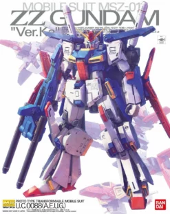 Bandai Gundam 1/100 MG Double Zeta MSZ-010 ZZ Gundam Ver Ka Model Kit -Bandai Sales 4549660167440