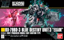 Bandai Gundam 1/144 HGUC #209 The Blue Destiny RX-79BD-3 Blue Destiny Unit 3 "EXAM" Revive Model Kit -Bandai Sales 4549660222620