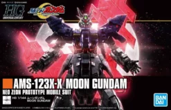 Bandai Gundam 1/144 HGUC #215 Gundam Moon AMS-123X-X Moon Gundam Model Kit -Bandai Sales 4573102553324 b