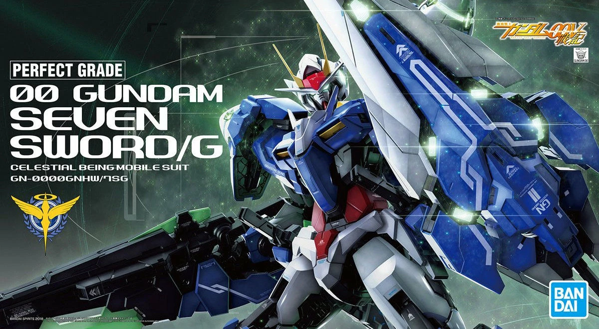 Bandai Gundam 1/60 PG Gundam 00 GN-0000GNHW/7SG 00 Seven Sword/G Model Kit 1 Bandai Gundam 1/60 PG Gundam 00 GN-0000GNHW/7SG 00 Seven Sword/G Model Kit
