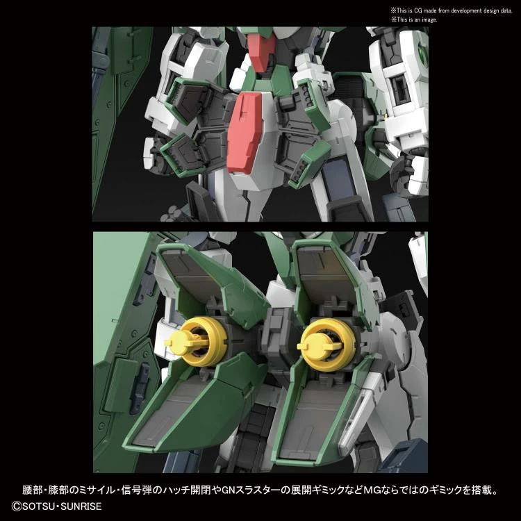 Bandai Gundam 1/100 MG Gundam 00 Celestial Being Mobile Suit GN-002 Gundam Dynames Model Kit 13 Bandai Gundam 1/100 MG Gundam 00 Celestial Being Mobile Suit GN-002 Gundam Dynames Model Kit - Image 13