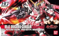 Bandai Gundam 1/144 HGUC #100 RX-0 Unicorn Gundam [Destroy Mode] Model Kit -Bandai Sales 4573102573995