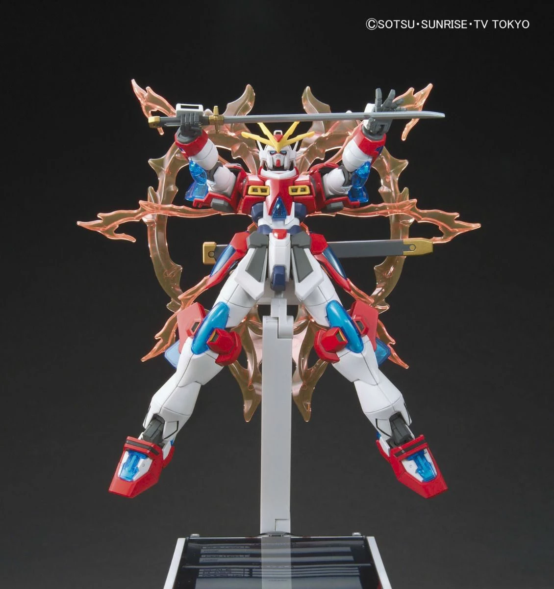 Bandai Gundam 1/144 HGBF #043 KMK-B01 Kamiki Burning Gundam Model Kit 7 Bandai Gundam 1/144 HGBF #043 KMK-B01 Kamiki Burning Gundam Model Kit - Image 7