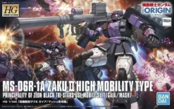 Bandai Gundam 1/144 HG The Origin #003 MS-06R-1A Zaku II High Mobility Type [Gaia/ Mash Ver] Model Kit -Bandai Sales 4573102577320
