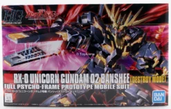 Bandai Gundam 1/144 HGUC #134 RX-0 Unicorn 02 Banshee [Destroy Mode] Model Kit -Bandai Sales 4573102579836