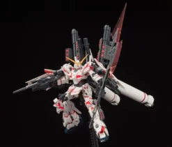 Bandai Gundam 1/144 HGUC #199 RX-0 Full Armor Unicorn Gundam (Destroy Mode/ Red Color Ver.) Model Kit -Bandai Sales 4573102604033d