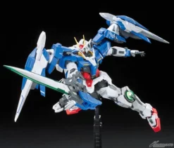 Bandai Gundam 1/144 RG #18 Gundam 00 GN-0000+GNR-010 00 Raiser Model Kit -Bandai Sales 4573102616036f