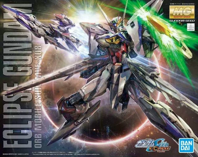 Bandai Gundam 1/100 MG Seed MSV MVF-X08 Eclipse Gundam Model Kit 11 Bandai Gundam 1/100 MG Seed MSV MVF-X08 Eclipse Gundam Model Kit - Image 11