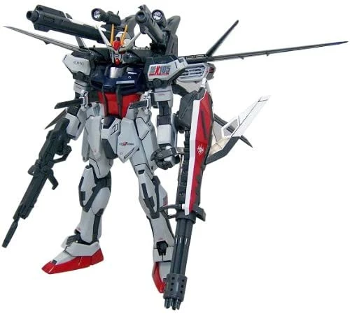 Bandai Gundam 1/100 MG GAT-X105 Strike Gundam + IWSP Model Kit 1 Bandai Gundam 1/100 MG GAT-X105 Strike Gundam + IWSP Model Kit