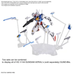 Bandai Gundam 1/144 WFM The Witch From Mercury Weapon Display Base Stand Model Kit -Bandai Sales 4573102642554e