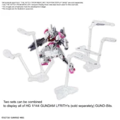Bandai Gundam 1/144 WFM The Witch From Mercury Weapon Display Base Stand Model Kit -Bandai Sales 4573102642554f
