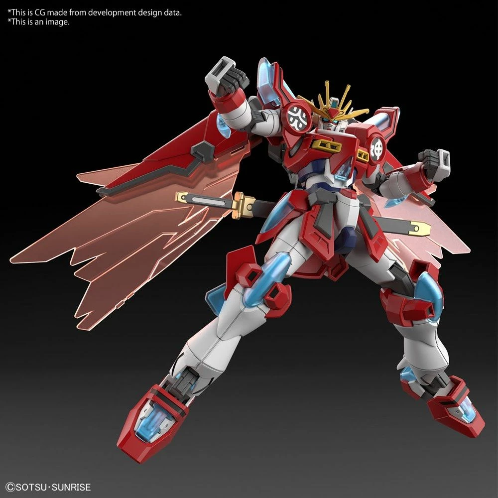 Bandai Gundam 1/144 HGBM #XX Shin Burning Gundam Model Kit 3 Bandai Gundam 1/144 HGBM #XX Shin Burning Gundam Model Kit - Image 3