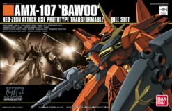 Bandai Gundam 1/144 HGUC #015 Gundam ZZ AMX-107 Bawoo Model Kit 5 Bandai Gundam 1/144 HGUC #015 Gundam ZZ AMX-107 Bawoo Model Kit -Bandai Sales 4902425776262