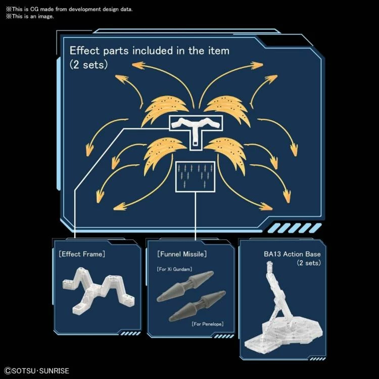 Bandai Gundam 1/144 HGUC Hathaway's Flash Xi Gundam Vs. Penelope Model Kit 5 Bandai Gundam 1/144 HGUC Hathaway's Flash Xi Gundam Vs. Penelope Model Kit - Image 5