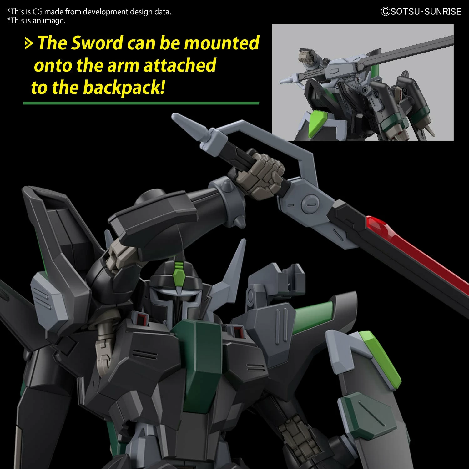 Bandai Gundam 1/144 Seed Freedom #XX Black Knight Squad Rud-ro.A (Tentative) Model Kit 5 Bandai Gundam 1/144 Seed Freedom #XX Black Knight Squad Rud-ro.A (Tentative) Model Kit - Image 5