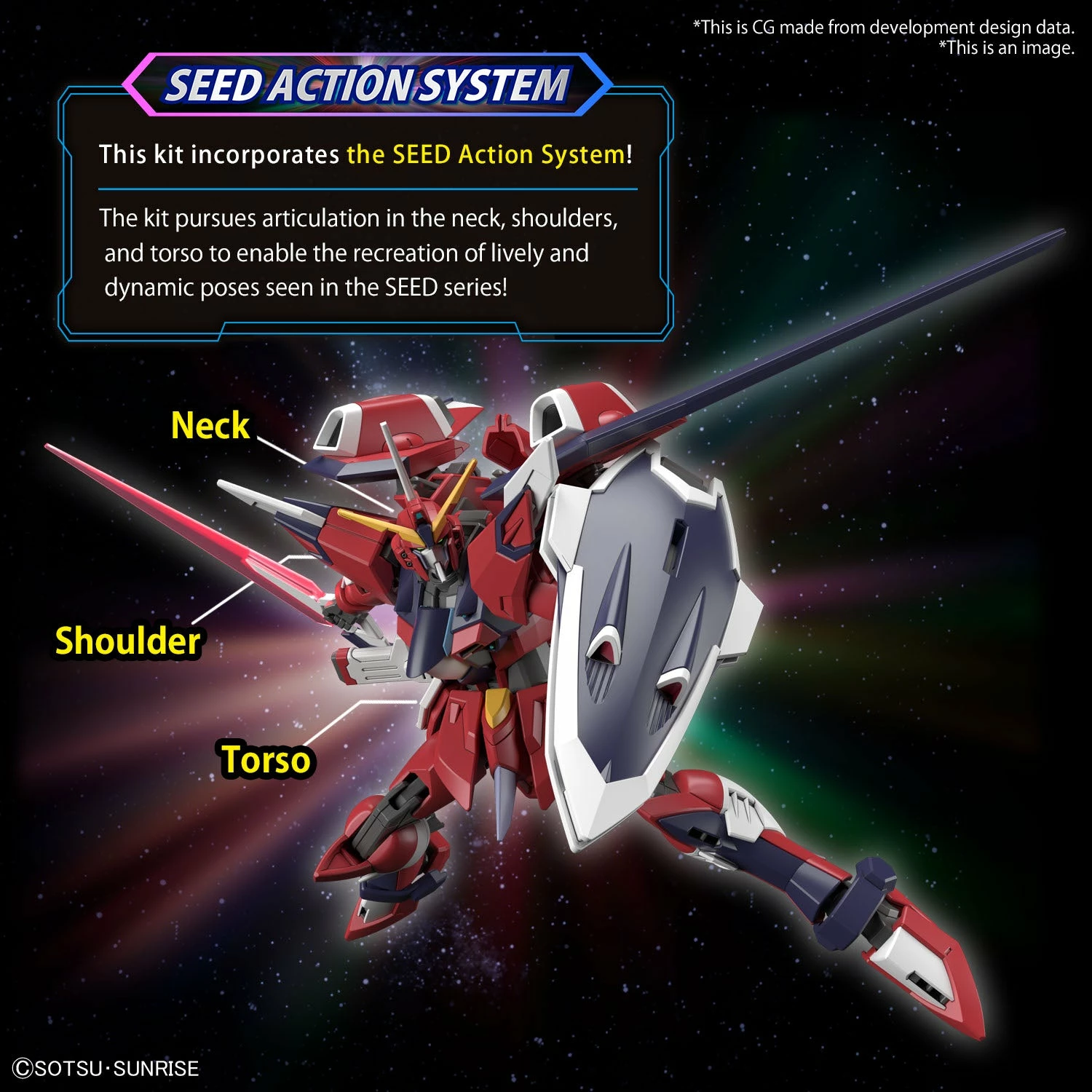 Bandai Gundam 1/144 Seed Freedom #XX STTS-808 Immortal Justice Gundam Model Kit 3 Bandai Gundam 1/144 Seed Freedom #XX STTS-808 Immortal Justice Gundam Model Kit - Image 3