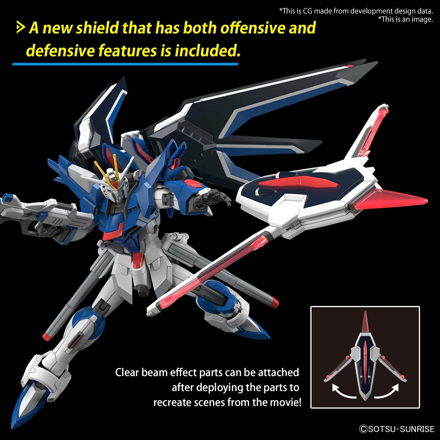 Bandai Gundam 1/144 Seed Freedom #XX STTS-909 Rising Freedom Gundam Model Kit 5 Bandai Gundam 1/144 Seed Freedom #XX STTS-909 Rising Freedom Gundam Model Kit - Image 5