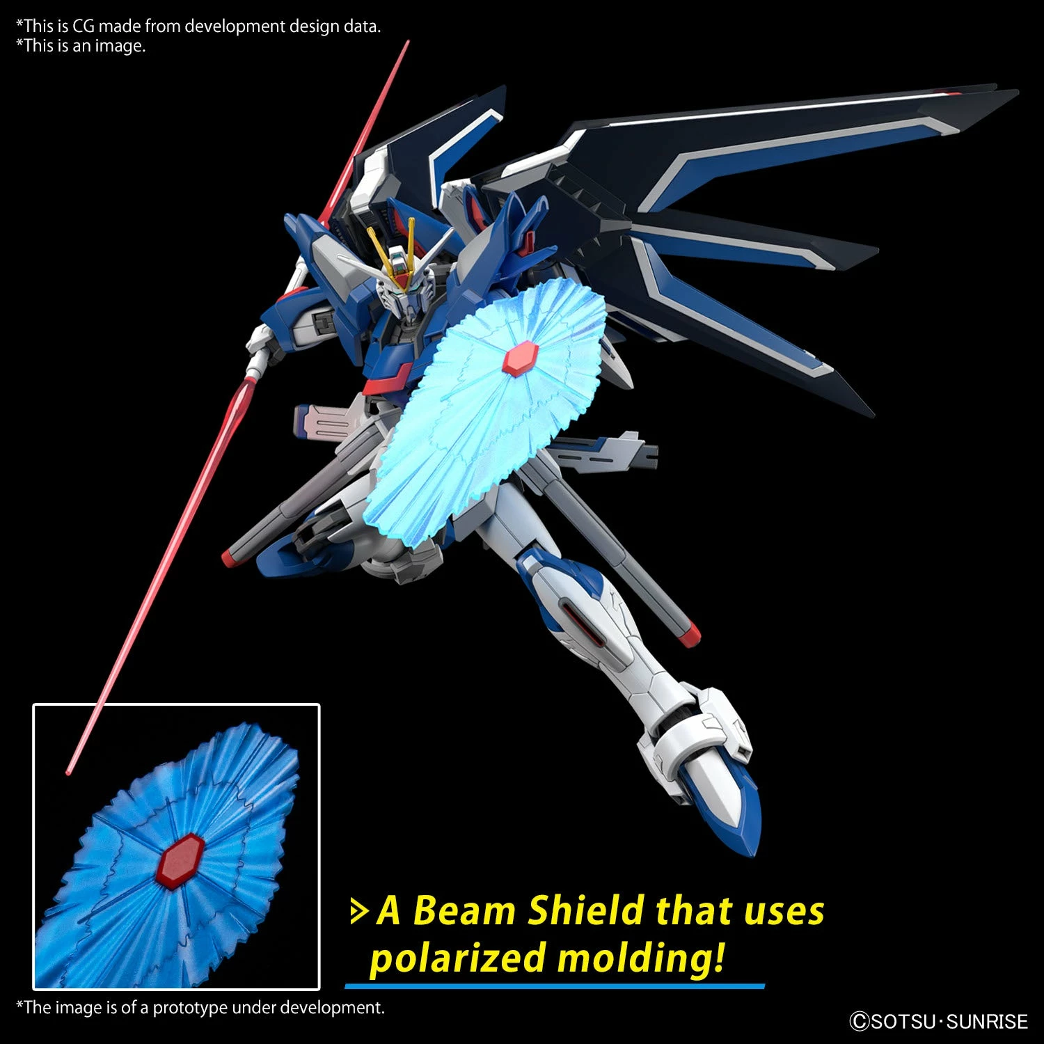 Bandai Gundam 1/144 Seed Freedom #XX STTS-909 Rising Freedom Gundam Model Kit 7 Bandai Gundam 1/144 Seed Freedom #XX STTS-909 Rising Freedom Gundam Model Kit - Image 7