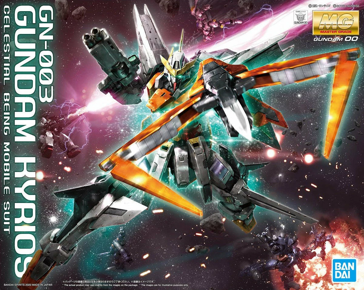 Bandai Gundam 1/100 MG Gundam 00 GN-003 Gundam Kyrios Mobile Suit Model Kit 9 Bandai Gundam 1/100 MG Gundam 00 GN-003 Gundam Kyrios Mobile Suit Model Kit - Image 9